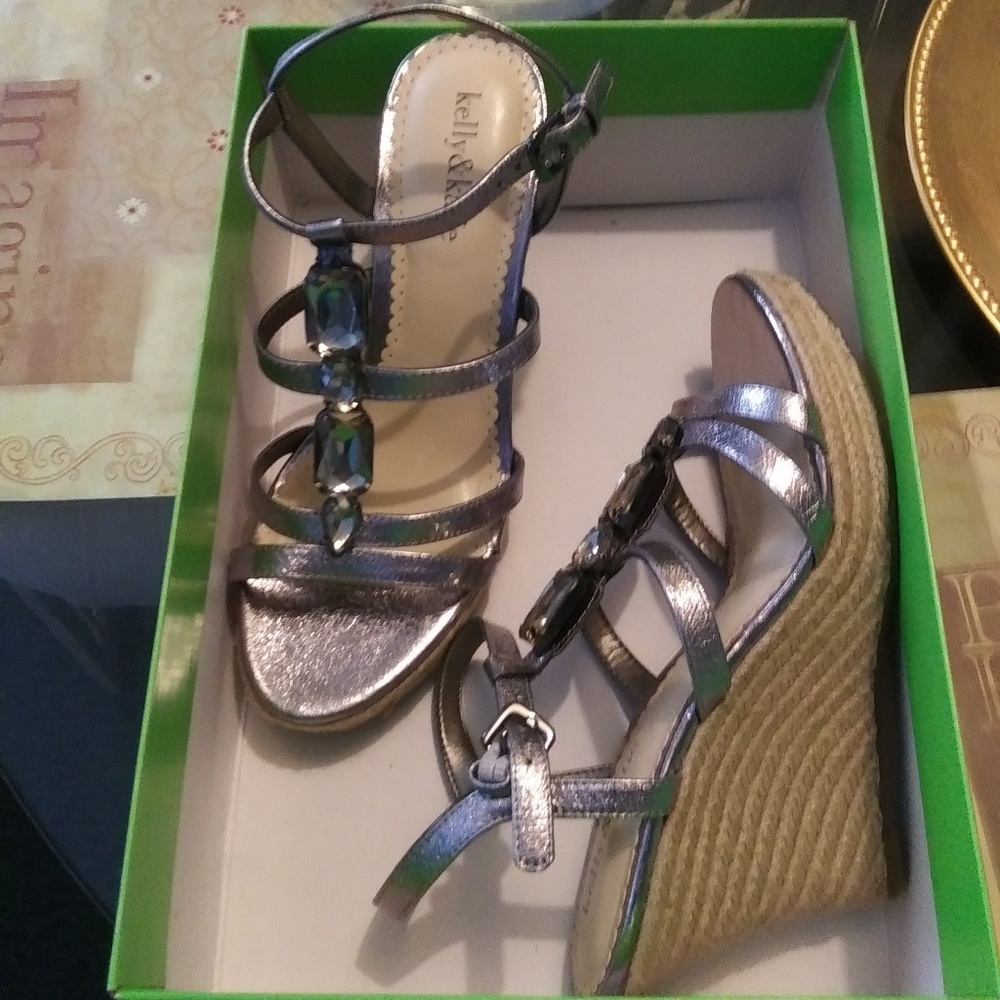 Pewter Color Bling espadrille